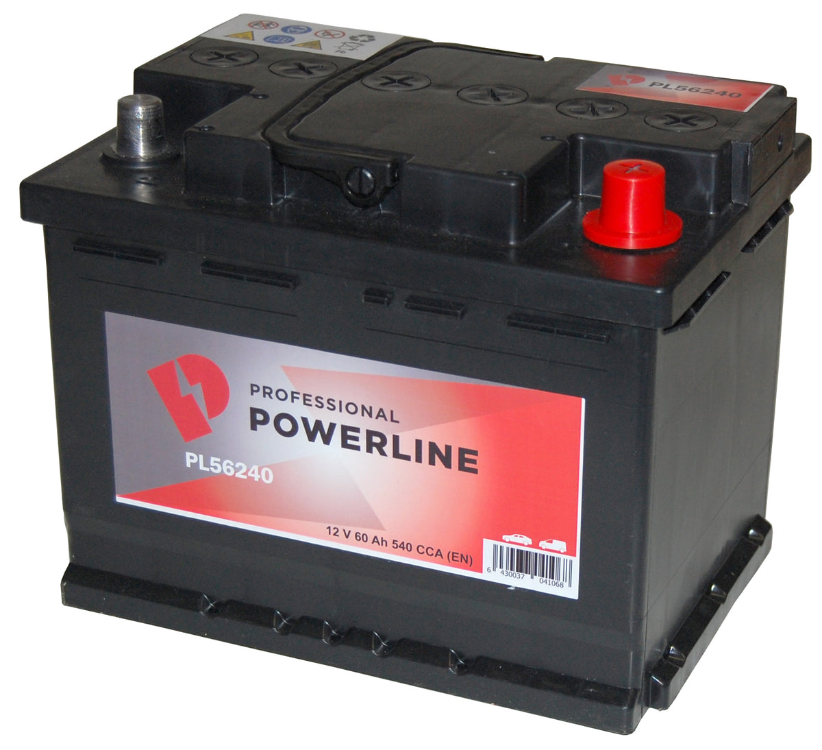 Powerline 60 Ah startbatteri