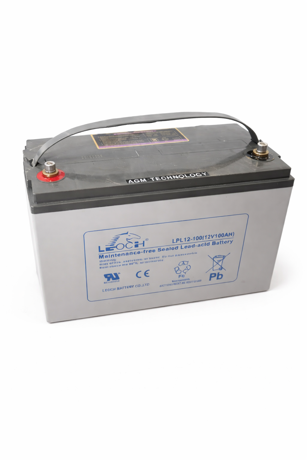 12V 100Ah Leoch AGM batteri OBS! Begagnade