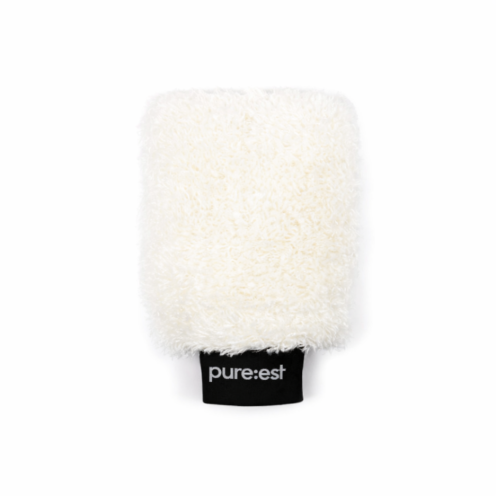 Pureest Tvätthandske mikrofiber - Vit